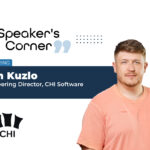 A speaker's corner banner featuring Ivan Kuzlo,