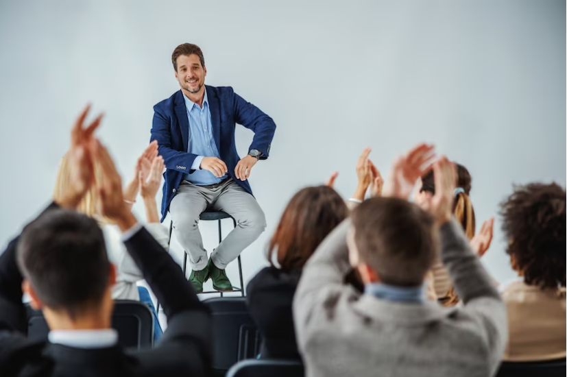 when giving a speech your body should be