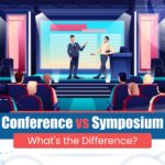 This illustration displays the heading - conference vs symposium, as we're covering it in this comprehensive guide below.