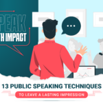 The featured image showcases an illustration of a public speaker, speaking before an audience