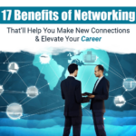 The featured image shows two professionals networking